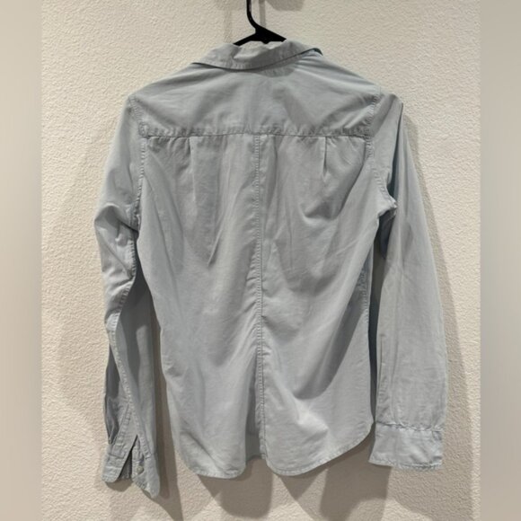 Frank & Eileen 100% Cotton Barry Button Down Light Blue Long Sleeve Top Size XS - Picture 8 of 13